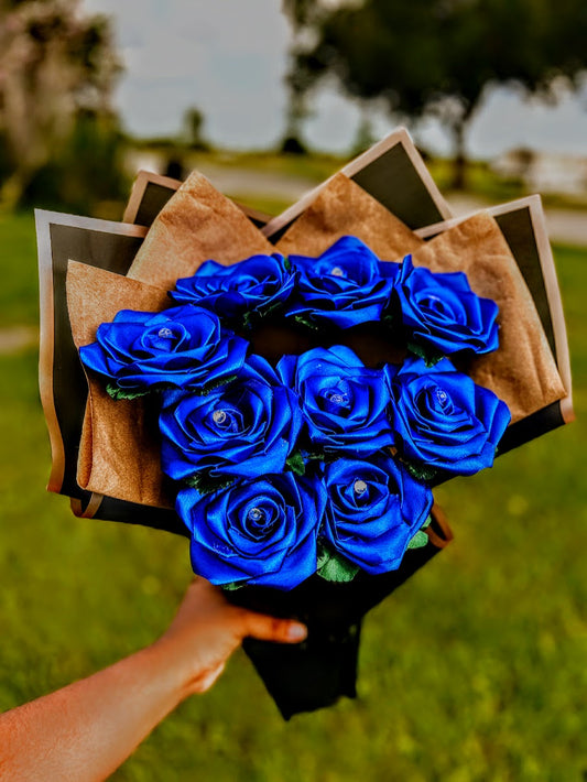 9 Count Ribbon Rose Stack